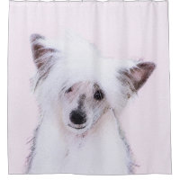 Chinese Crested Powderpuff Painting - Dog Art