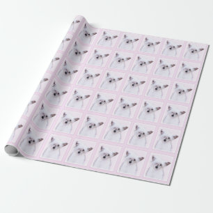 Chinese Crested Powderpuff Painting - Dog Art Wrapping Paper