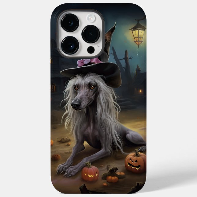 Chinese Crested Pumpkins Halloween Scary  Case-Mate iPhone Case (Back)