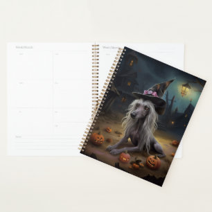 Chinese Crested Pumpkins Halloween Scary  Planner