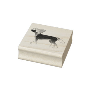 Chinese Crested Rubber Stamp