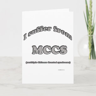 Chinese Crested Syndrome Holiday Card