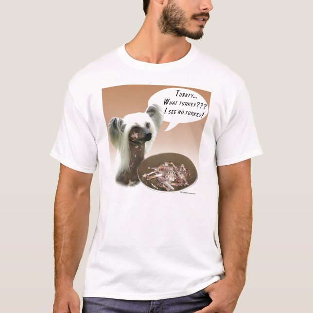 Chinese Crested Turkey T-Shirt (Front)