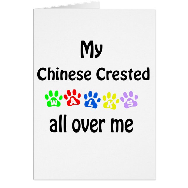 Chinese Crested Walks Design (Front)