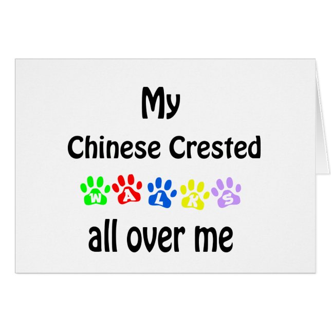 Chinese Crested Walks Design (Front Horizontal)