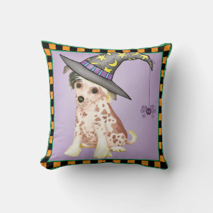 Chinese Crested Witch Cushion