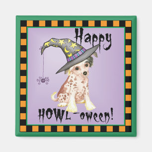 Chinese Crested Witch Magnet