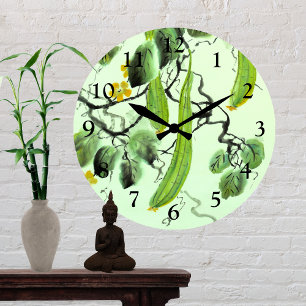 Chinese Cucumber Large Clock