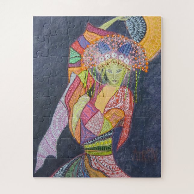 "Chinese dancing" Jigsaw Puzzle (Vertical)