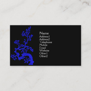 Chinese Design Profile Card - Blue