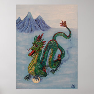 Chinese Destiny Dragon Poster