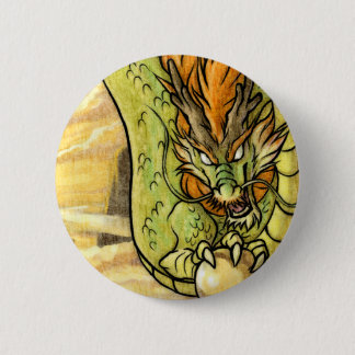 Chinese dragon 6 cm round badge