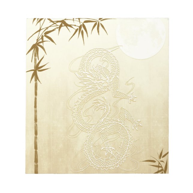 Chinese Dragon and Bamboo Notepad (Front)