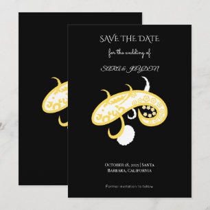 Chinese Dragon Art – Mandala Paisley Boho Poster Save The Date