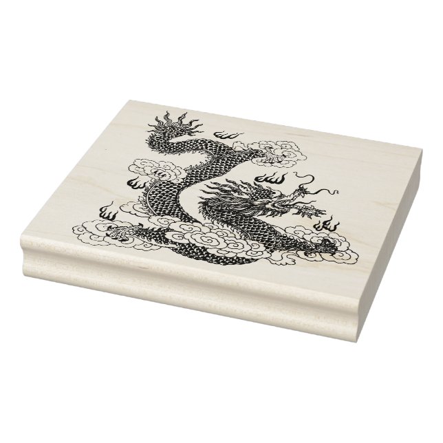 chinese dragon art stamp (Stamp)
