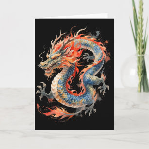 Chinese Dragon Asian Mythology Zodiac  Card