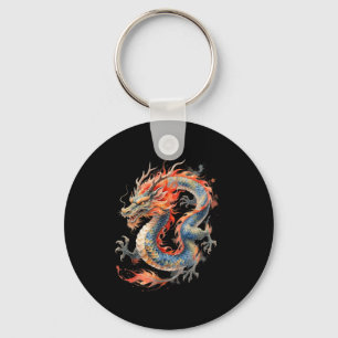 Chinese Dragon Asian Mythology Zodiac  Key Ring