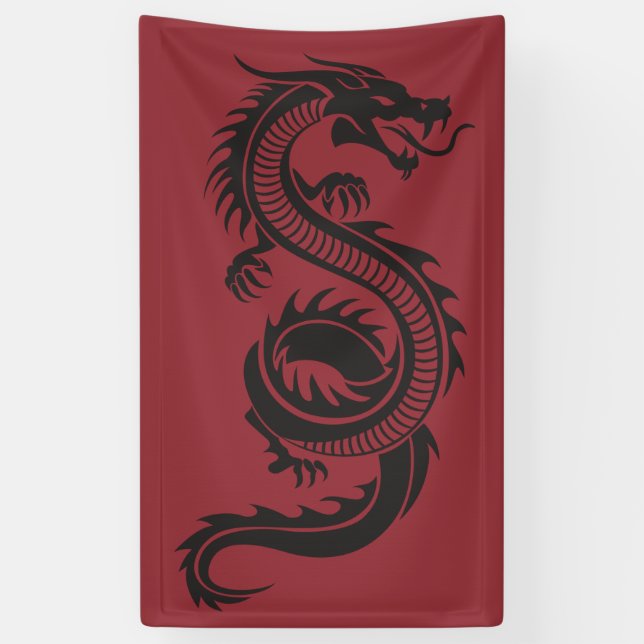 Chinese dragon  banner (Vertical)