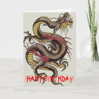 chinese-dragon-black, !HAPPY BIRTHDAY! Card