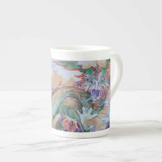 Chinese Dragon Bone China Mug (Front Right)