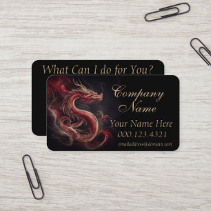 Chinese Dragon Business Card