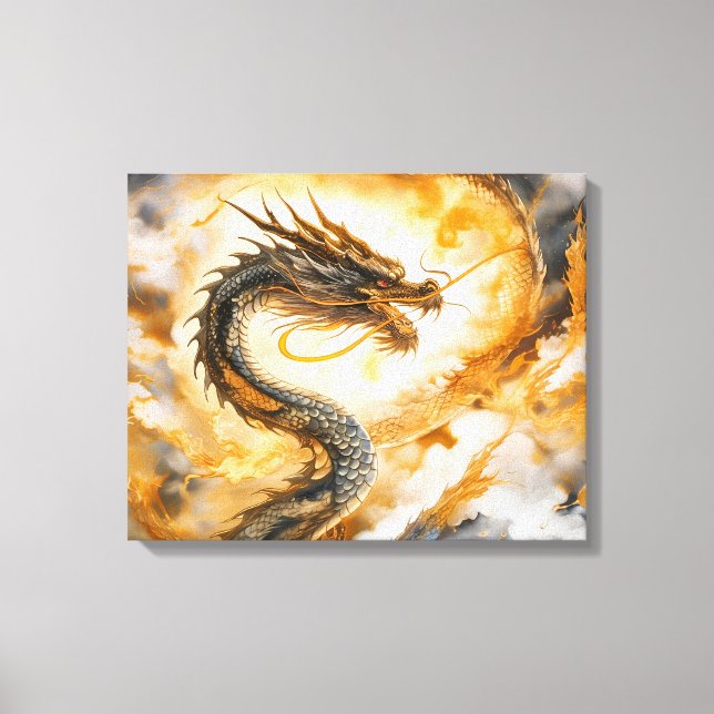 Chinese Dragon Canvas Print (Front)