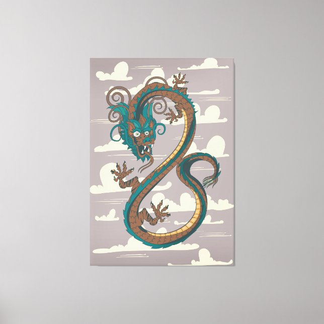 Chinese Dragon Canvas Print (Front)