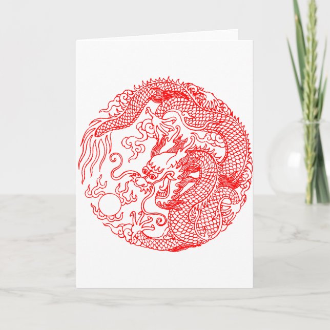 Chinese Dragon Card (Front)