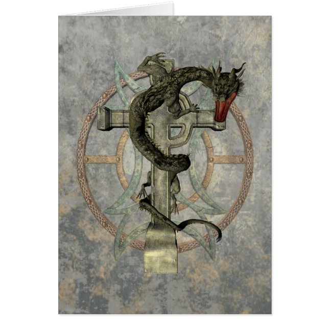 Chinese Dragon & Celtic Cross (Front)