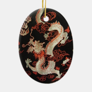Chinese Dragon Ceramic Tree Decoration