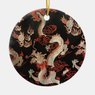 Chinese Dragon Ceramic Tree Decoration