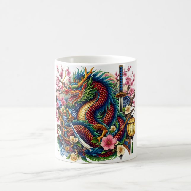 chinese dragon coffee mug (Center)