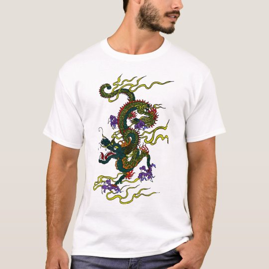 Chinese Dragon Contrast Stitch T-Shirt