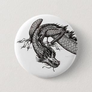 Chinese Dragon   Customisable 6 Cm Round Badge