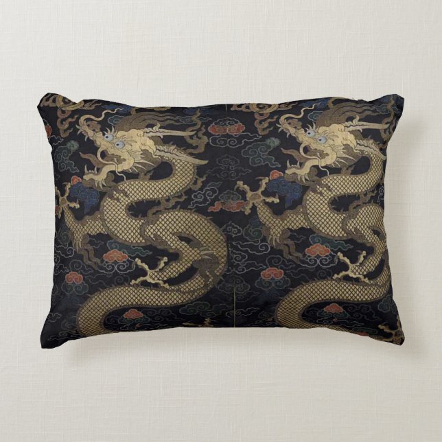 Chinese Dragon Decorative Cushion (Front)