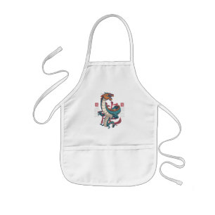 Chinese Dragon East Zodiac Sign Kids Apron