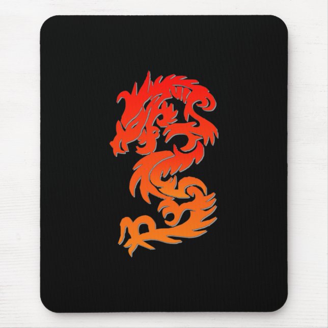 Chinese Dragon Fantasy Mouse Pad (Front)