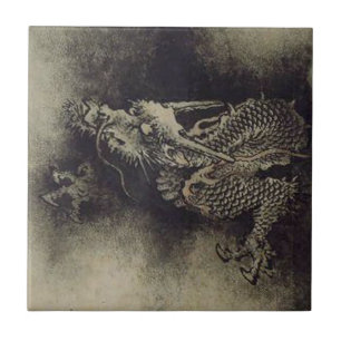 Chinese Dragon from Song Dynasty by Chen Rong Tile