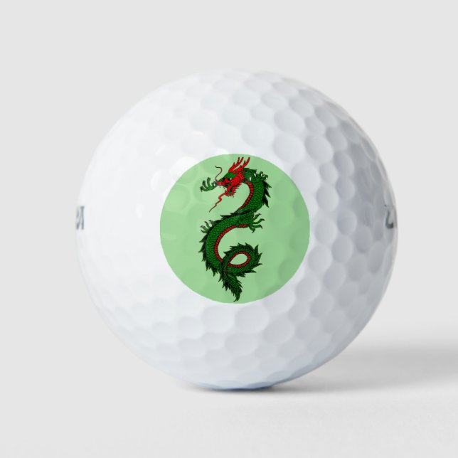 Chinese dragon golf balls (Front)