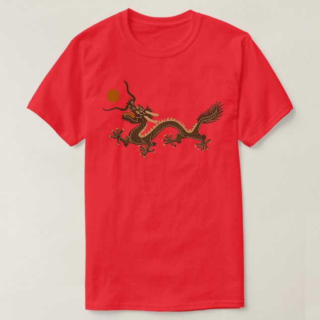 CHINESE DRAGON GREEN T-Shirt (Design Front)