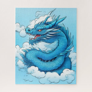 Chinese Dragon in the Clouds Jigsaw Puzzle