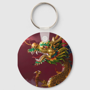 Chinese dragon key ring