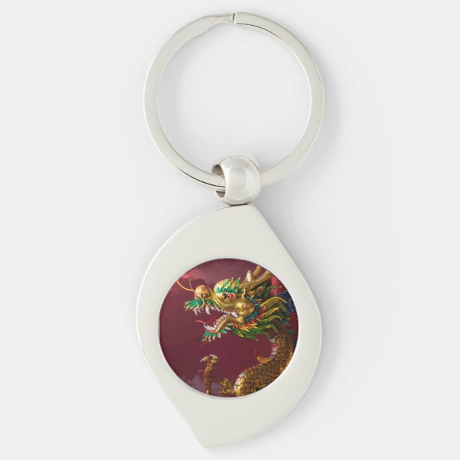 Chinese dragon key ring (Front)