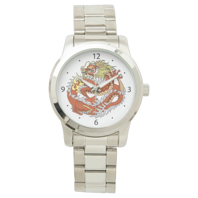 Chinese dragon keychain watch (Front)