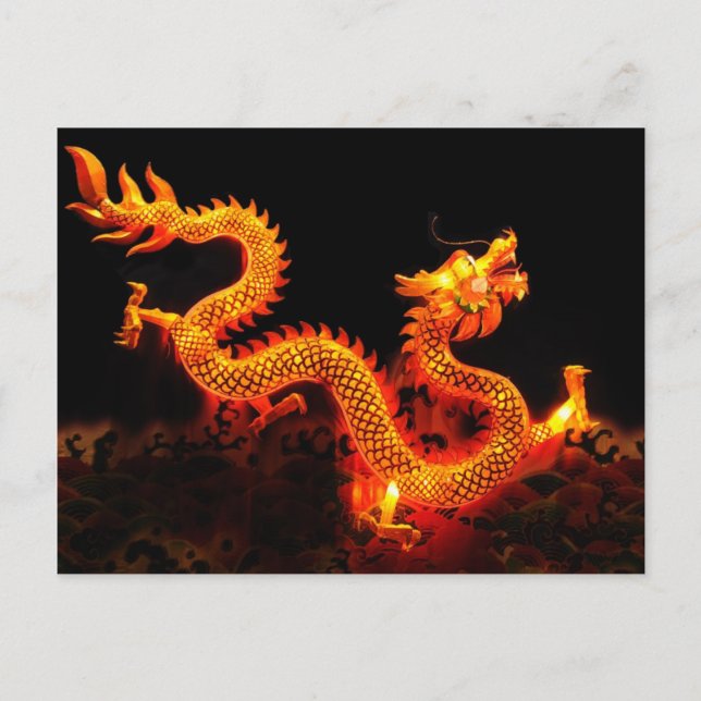 Chinese Dragon Lantern Postcard (Front)