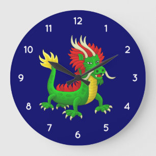 Chinese Dragon Large Clock