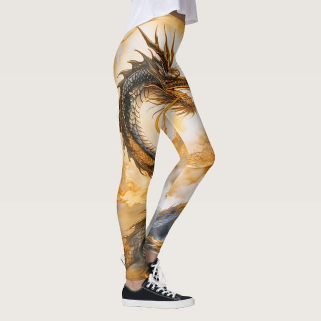 Chinese Dragon Leggings (Right)