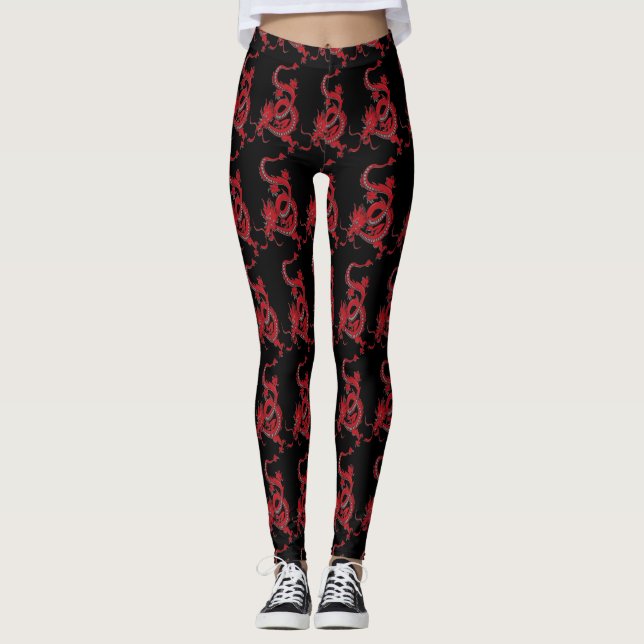 Chinese Dragon Leggings (Front)
