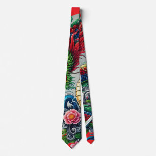 Chinese dragon leggings  tie