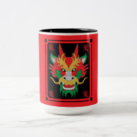 Chinese Dragon Masks Asian Art  